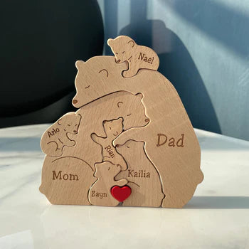 50% OFF❤️Wooden Bears Family Puzzle