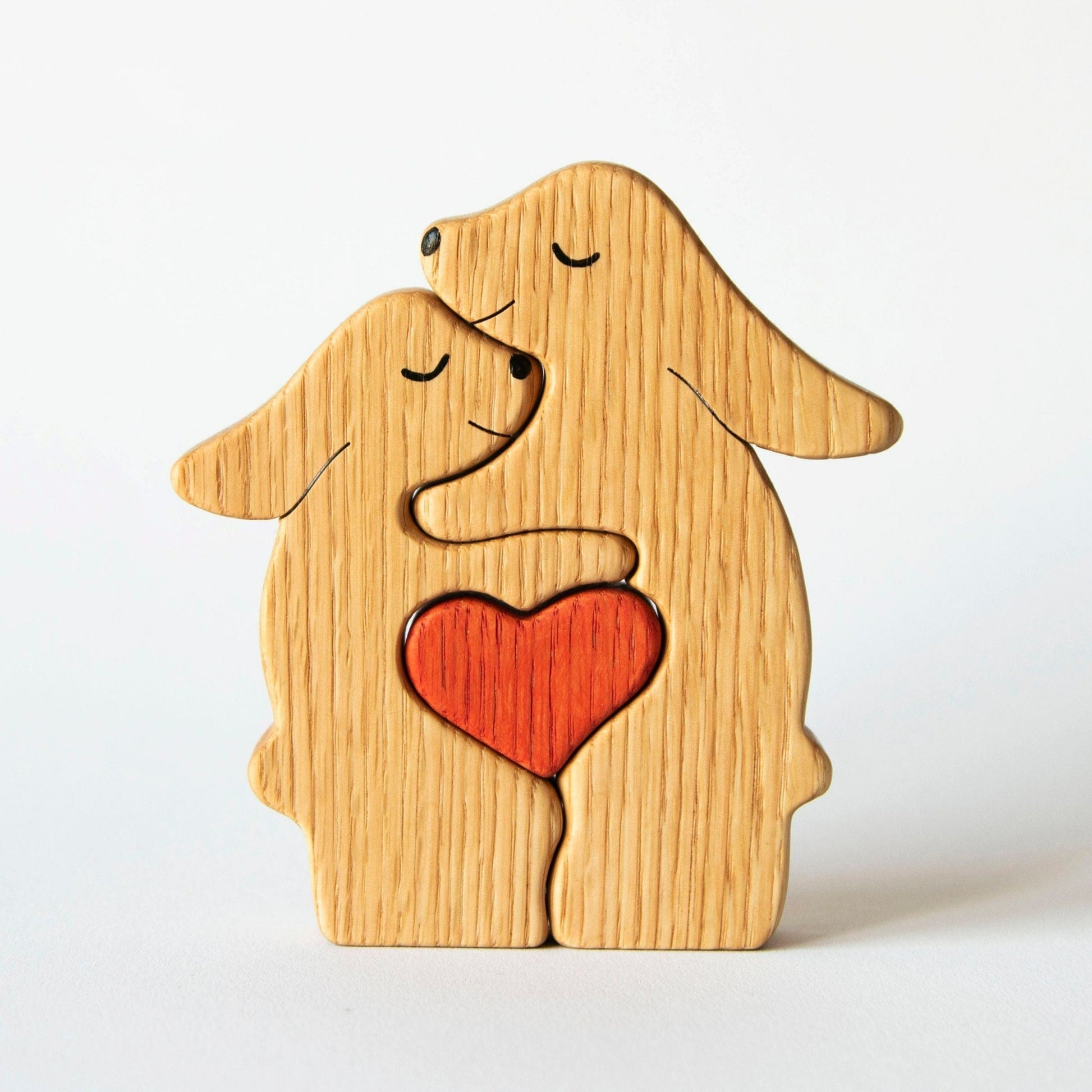 Wooden Rabbit Clock Puzzles