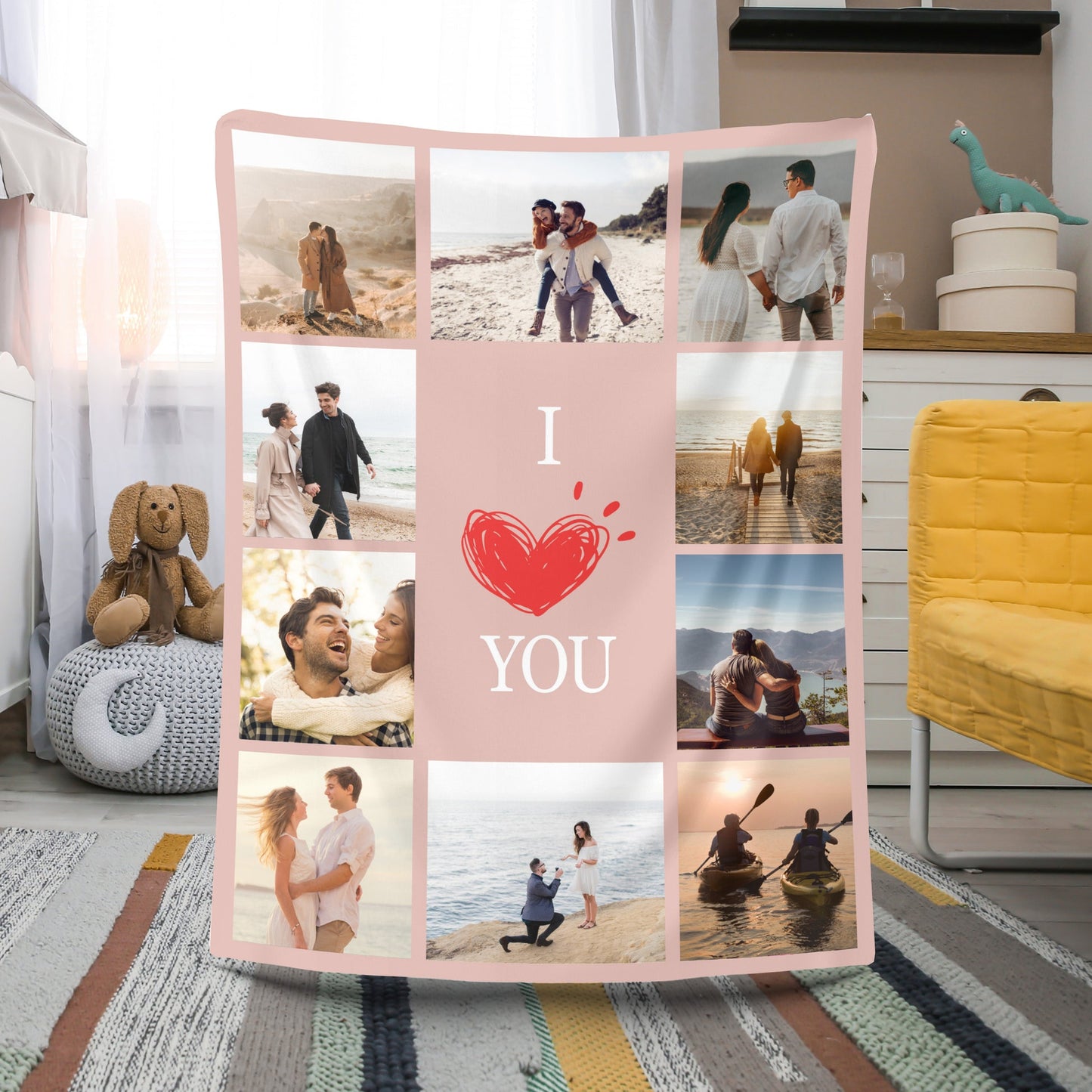 50% OFF💕Custom Love Couple Photo Blanket