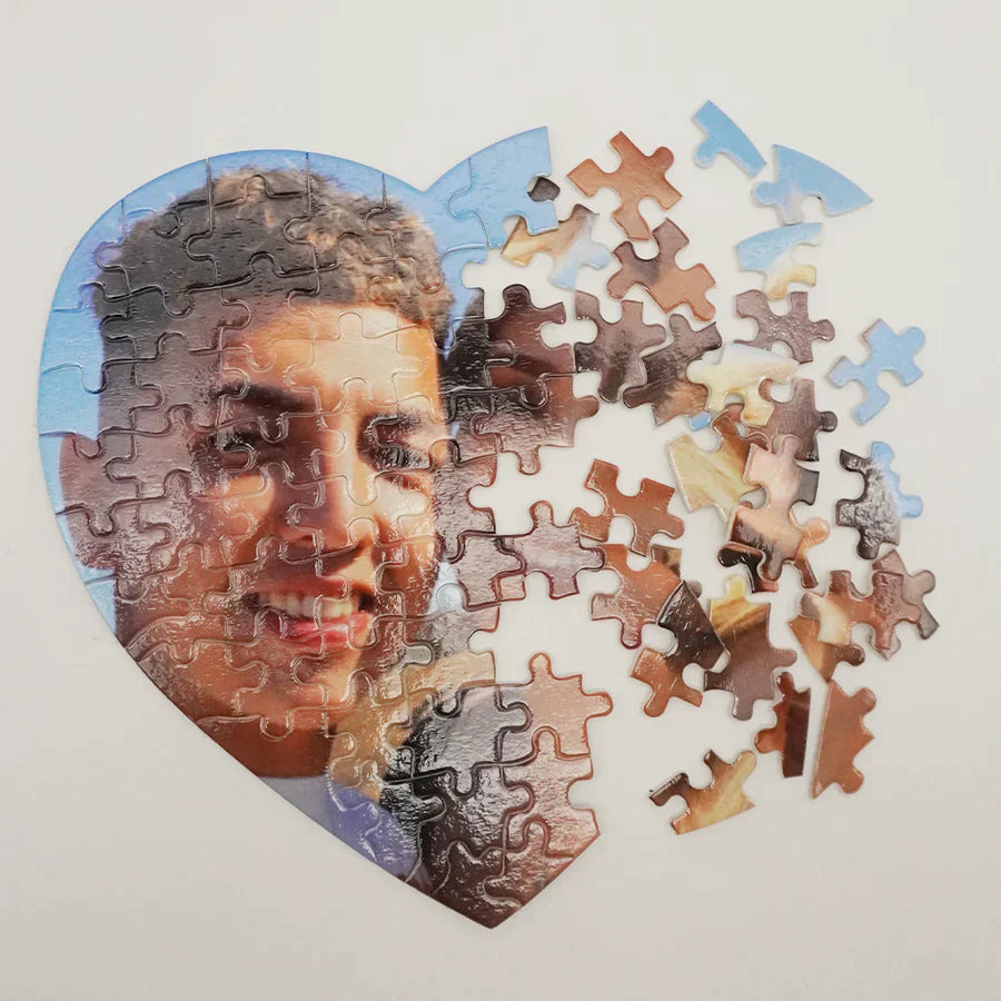 CUSTOM PUZZLE HEART SHAPED